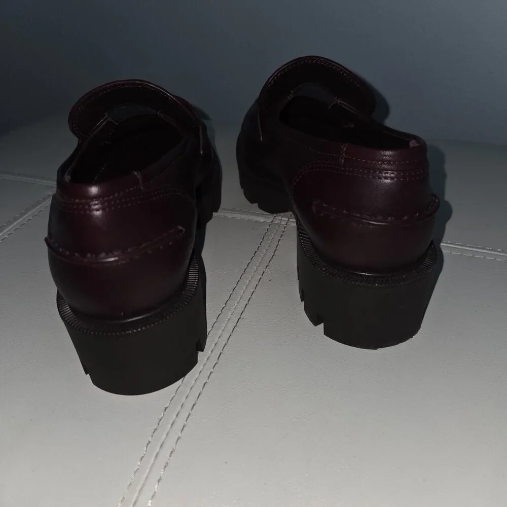 Christian Louboutin Moc Leather Women Merlot-Brown Loafers Size 36 - Picture 5 of 7